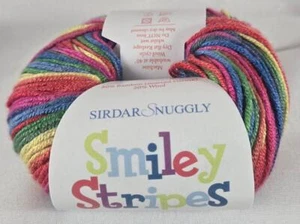 Sirdar Yarn Snuggly Smiley Stripes Double Knitting 80%Bamboo 20%Wool 104y 1.7oz - Picture 1 of 3