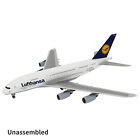 1/100 A380 Lufthansa Civil Airliner Paper Plane Model Aircraft Unassembled Kit
