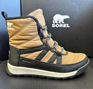 Sorel - Women's Whitney II Short Lace Elk and Black Winter Boots New in Box - Picture 1 of 7