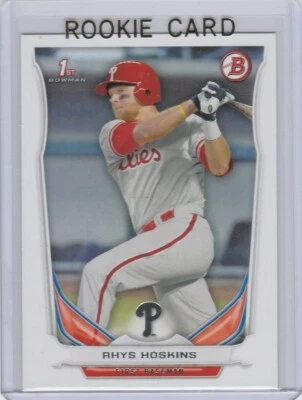 RHYS HOSKINS 1st ROOKIE CARD Philadelphia Phillies 2014 Bowman ROOKIE CARD - Image 1 of 2