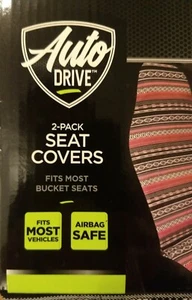 New In Box Auto Drive 2 Pack Seat Covers Pink Tribal Safe Free Shipping - Picture 1 of 3