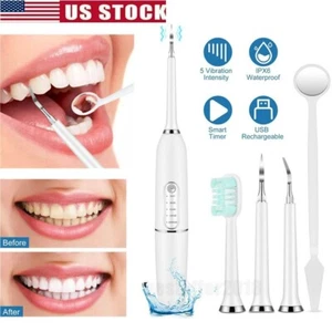 Limpiador dental ultrasónico removedor de placa de sarro kit de blanqueamiento dental eléctrico escalador - Imagen 1 de 11
