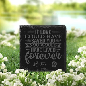 Personalised Slate Memorial Plaque, Grave Marker, Dog Cat Memory, waterproof - Picture 1 of 1