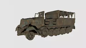 Destroyed Sd.Kfz.9 - German Army - Bolt Action - wargame3d- 28mm Scale - Picture 1 of 6