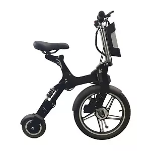 MINI SCOOTER PIEGHEVOLE CAR BIKE BARCA AUTO FLYCOMPACT CON SELLA 300W - NERO - Imagen 1 de 8