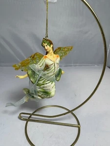 On Wings of Light Fantasy Fairy Ornament Ashton Drake Ivy's Spiraling Dance Mint - Picture 1 of 5