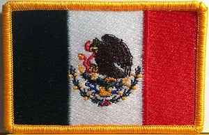 MEXICO Flag Patch W/ Hook & Loop  Fastener Morale Tactical Emblem #9 - Picture 1 of 1