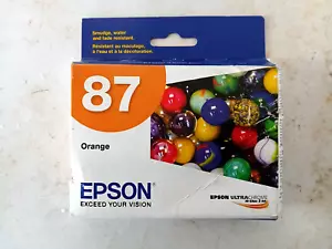 Genuine Epson 87 (T087920) Orange for Stylus Photo R1900 - EXP: 11/2023 - Picture 1 of 1