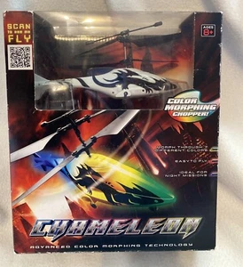 Chameleon Color Morphing Chopper EB Brands Wireless Control Helicopter Toy - Picture 1 of 10