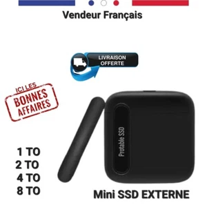 Disque Dur Externe Portable SSD 8 To USB Type C Stockage grande capacité - Imagen 1 de 11