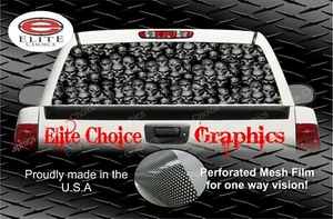 Wicked Skull Wall Rear Window Graphic Decal Sticker Truck Van SUV - Picture 1 of 3