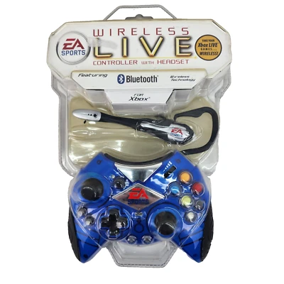 Rare NOS Intec EA Sports Wireless Controller & Bluetooth headset for Og XBox - Image 1 of 4
