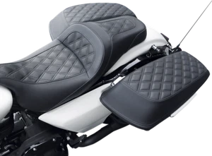 SADDLEMEN Lattice Saddle Bag Lid Covers for 2014-2024 Touring FLH FLT L870-14-LS - Picture 1 of 1