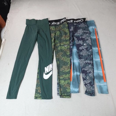 Nike Leggings Mujer XS Verde Lote de 4 Pantalones Elásticos de tiro alto Yoga Entrenamiento Gimnasio Foto 1 de 4