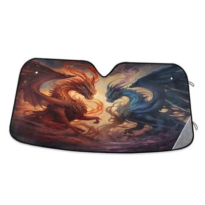 Parabrisas Coche Parasol, Potente Parabrisas Parasol L Dragón Foto 1 de 4
