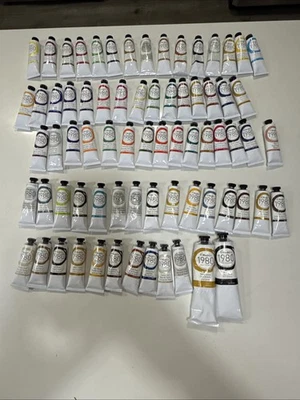 LOT of  72 GAMBLIN 1980 OIL COLORS PAINT 37 mL TUBES NEW 150ml - Image 1 of 4