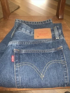 Levis 501 Strauss & Co Unisex Straight Fit Denim Jeans Free postage - Picture 1 of 12