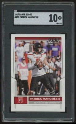 Score Patrick Mahomes RC #403 SGC 10 2017 Foto 1 de 2