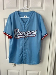 Texas Rangers Corey Seager Powder Blue Replica Jersey Medium - Picture 1 of 5
