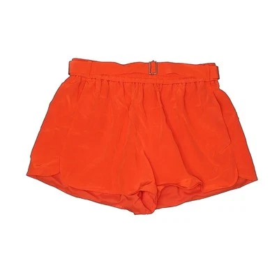 VINTAGE Robert Rodriguez Designer Chic Bright Orange Silk Shorts Size 2 - Image 1 of 4