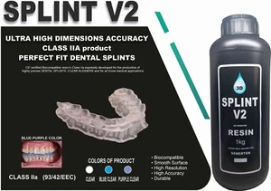 DLP SLA LCD 3d printer SPLINT resin for manufacturing splints - Picture 1 of 24