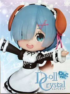 Re Zero Figure REM Doll Crystal Dog ver. TAITO - Picture 1 of 8