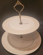denby Monsoon Lucille Gold Cake Stand with box