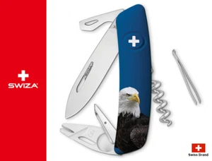 Swiza Swiss Army Knife 95mm TT03 Wildlife Eagle 440 Stainless 10 Function Tools - Picture 1 of 8