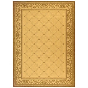 SAFAVIEH Outdoor CY1502-3001 Courtyard Natural / Brown Rug - Picture 1 of 22