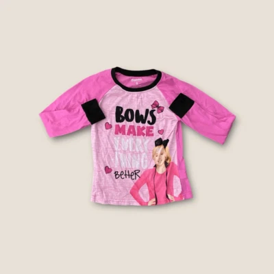Blusa Nickelodeon JoJo Siwa manga longa rosa combo 8 - Imagem 1 de 3