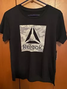 Boy’s Reebok Short Sleeve Graphic Tee Black XL 14-16 NEW with tags - Picture 1 of 5