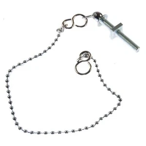 Sink Ball Chain Chrome Plated With Stay 300mm 12" Long Plug Chain Thunderfix - Picture 1 of 1