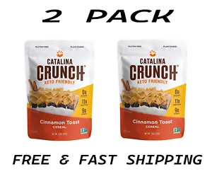 (2 PACK) Catalina Crunch Keto Friendly Cereal, Cinnamon Toast, 9 oz (255 grams). - Picture 1 of 1
