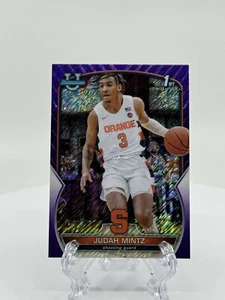 2023 Bowman University Chrome #33 Judah Mintz Purple Shimmer Refractor - Picture 1 of 2