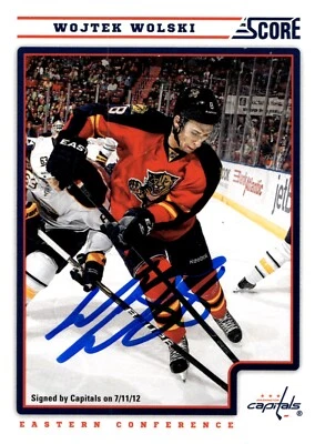 Wojtek Wolski - Signed 2012-13 Panini Score Card #219 - Image 1 of 2