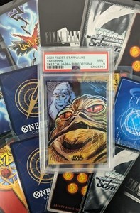 2022 Topps Finest Star Wars Jabba/Bib Fortuna Tim Shinn PSA 9 1/1 