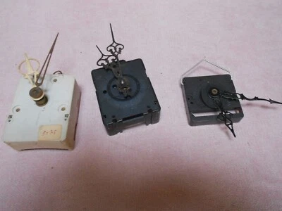 3 Mécanismes VINTAGE  De Mouvement D'horloge à Pendule Murale - Photo 1/4