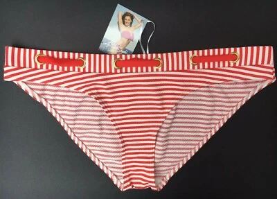 KELLY BROOK Bikini Bottoms UK 16 Red BNWT - Image 1 of 2