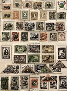 RARE 1885-1918 LIBERIA MINT USED STAMP LOT ON ALBUM PAGE LEBANON ON BACK - Picture 1 of 9