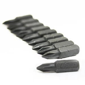UFFY - Inserte broca de impacto Phillips PH # 1 de 1 pulgada paquete de 10 1/4 hexagonal - Imagen 1 de 2
