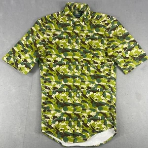 OPENING CEREMONY Gitman Bros Mens XS Green Paint Splatter Shirt Short Sleeve USA - Picture 1 of 9