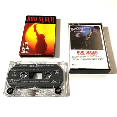 Bob Seger Cassette Lot: The Real Love (single), Beautiful Loser Tested - Image 1 of 4