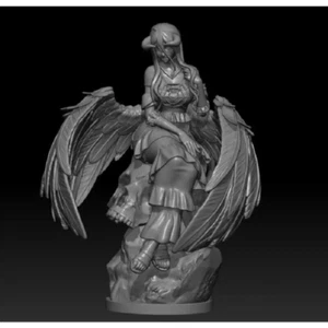 1/24 75mm 3D Print Model Kit Beautiful Girl Woman Angel Unpainted - Picture 1 of 3