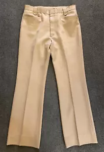 Vintage Levi's Action Slacks 36x34 Slack Hose hellbraun khaki 70er weiß Etikett - Bild 1 von 7