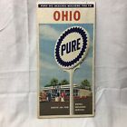 Vintage Ohio Map by Pure Oil Dealer