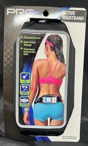 Ceinture de rangement active Pro Strength Workout pour téléphone - Noir - Photo 1 sur 2