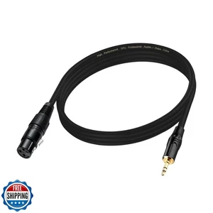 Menewstart 3.5mm to XLR Cable 6.6FT, Unbalanced 1/8 Mini Jack TRS Stereo Male - Picture 1 of 5