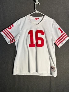 Joe Montana Mitchell & Ness NFL Throwback Jersey Size L SF 49er's Vintage S4 - Picture 1 of 4