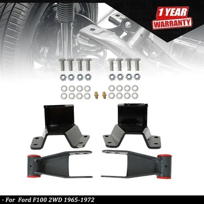 NEW 4" Rear Drop Lowering Hanger Shackle Kit Fit For Ford F100 2WD 1965-1972 Foto 1 de 4