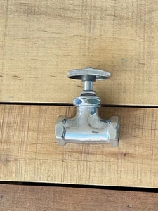 Válvula de cierre vintage Republic fregadero cromado decoración victoriana americana - Imagen 1 de 11